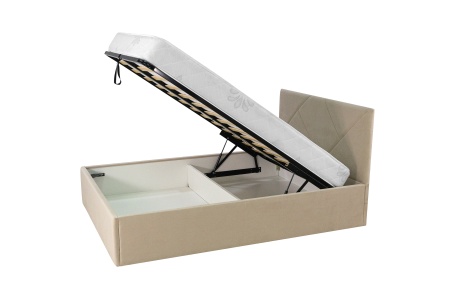 Кровать Лима 1.4 м бежевая