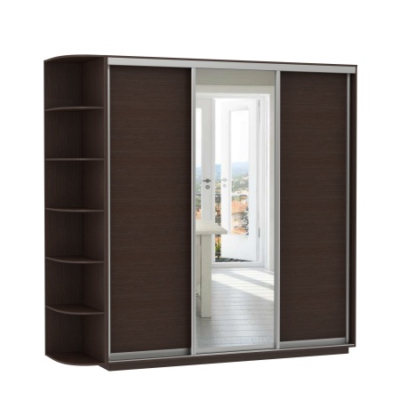 Шкаф-Купе 3-х Створчатый Тиффани Рамир Медиум-1 Ш-1800/2100/2200 мм/Разные Цвета