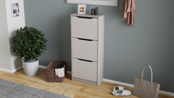 Тумба для Обуви «Тиара» Тип 1 Разные Цвета (Ш-500 мм x В-1168 мм x Г-234 мм)