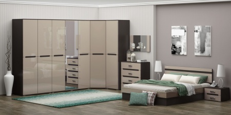 Спальный Гарнитур Каролина-9 МДФ/Разные Цвета 