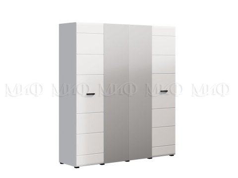 Шкаф 4-х Дверный Ницца NEW МДФ  (Ш-1800 x В-2236 x Г-524 мм)