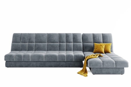 Диван Угловой Ханна с Оттоманкой и Ножками-Кубышками (Ш-2900 х В-940 х Г-1500 мм)